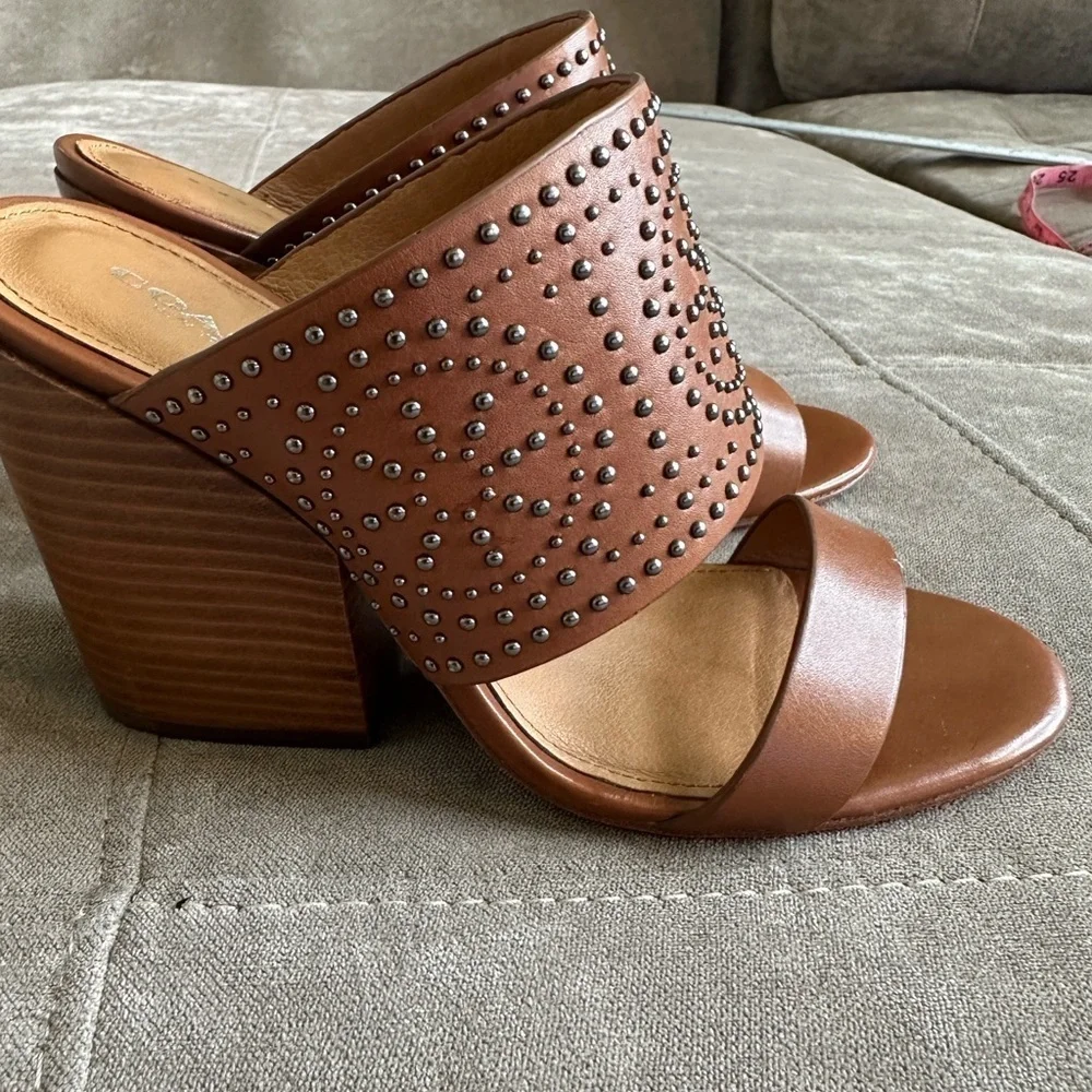 Coach Tan Studded Women's Sandals
